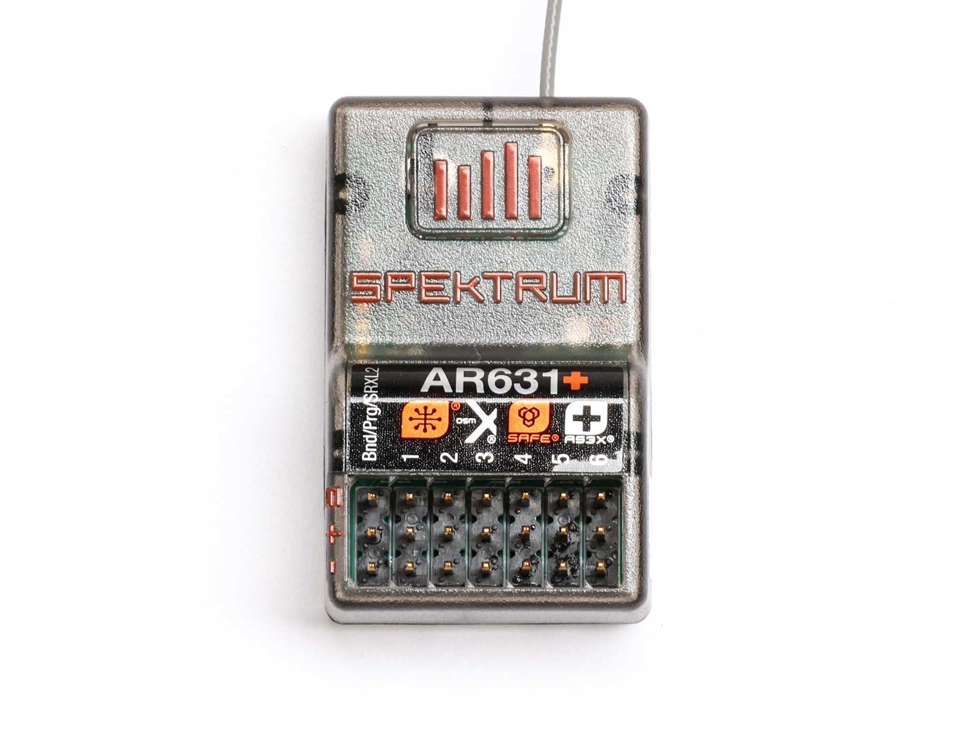 Spektrum AR631+ DSMX 6-Channel AS3X+ & SAFE Receiver SPM-1031