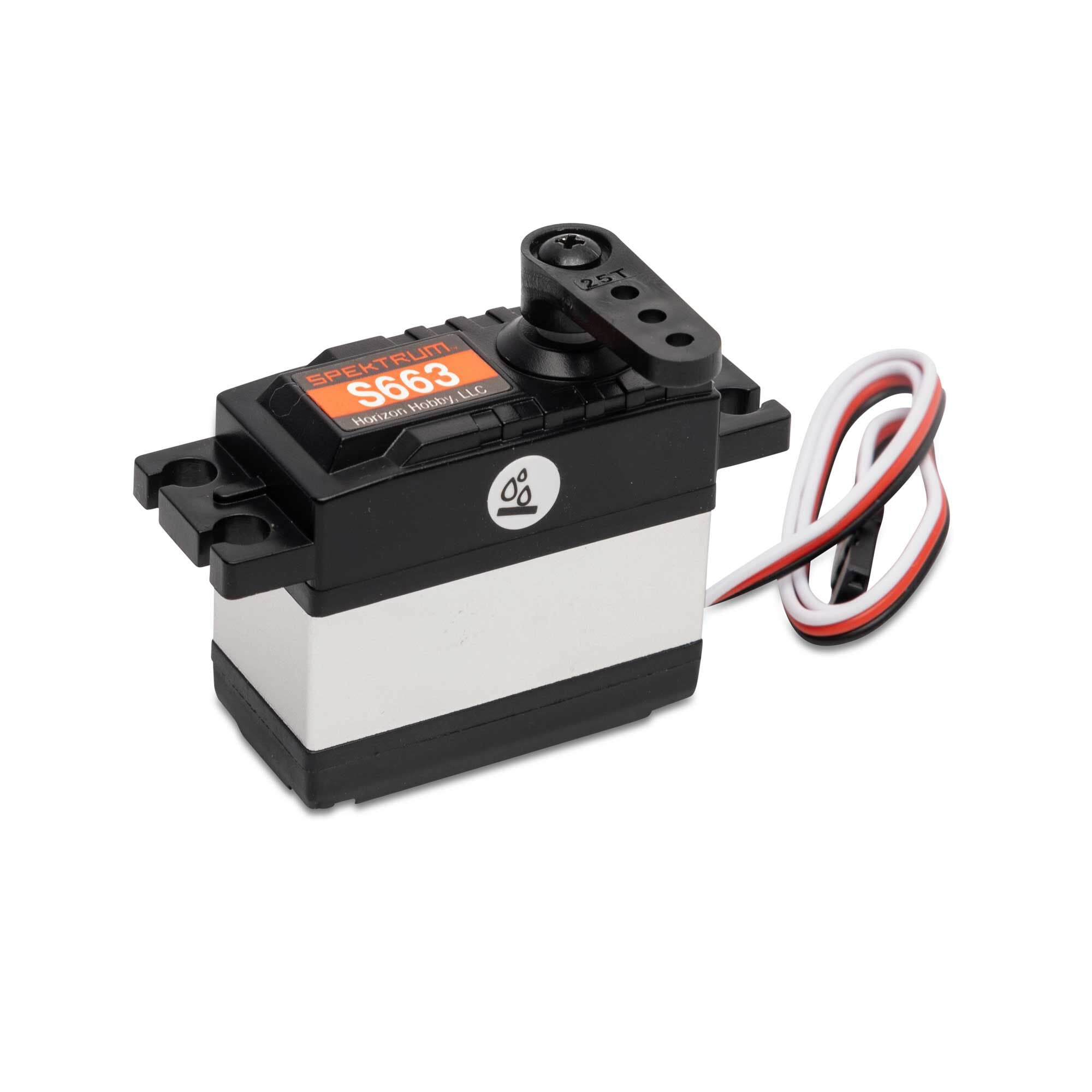 Spektrum S663 Standard Waterproof Plastic Gear Servo, 25T SPMS663
