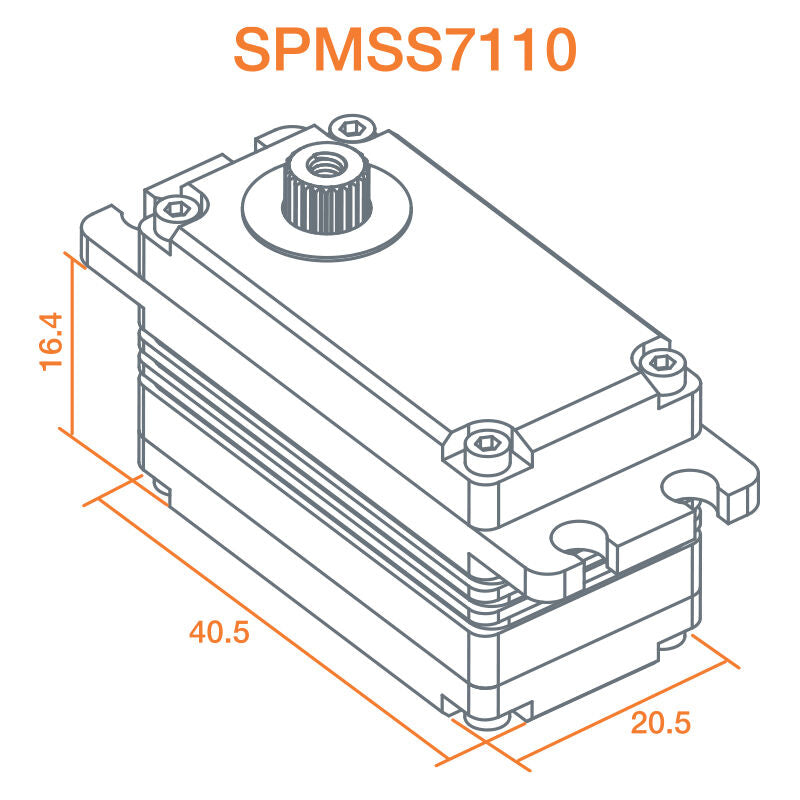 Spektrum S7110 Servo Winch: 1/10 Rock Crawlers SPMSS7110