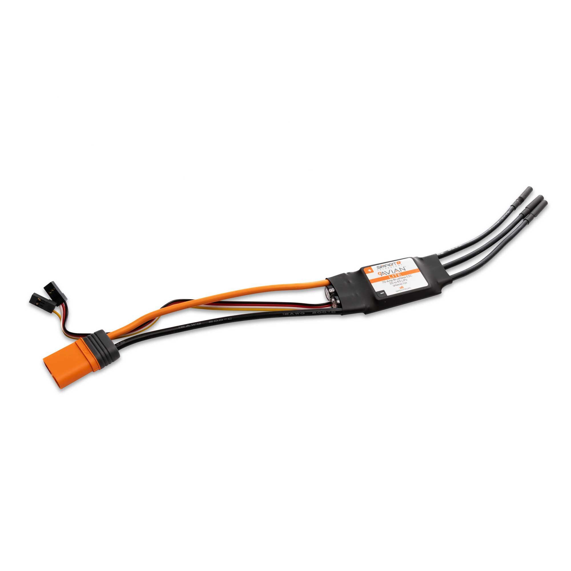 Spektrum Avian 70-Amp Smart Lite Brushless ESC, 3S-6S: IC3 Ver. E SPMXAE70E