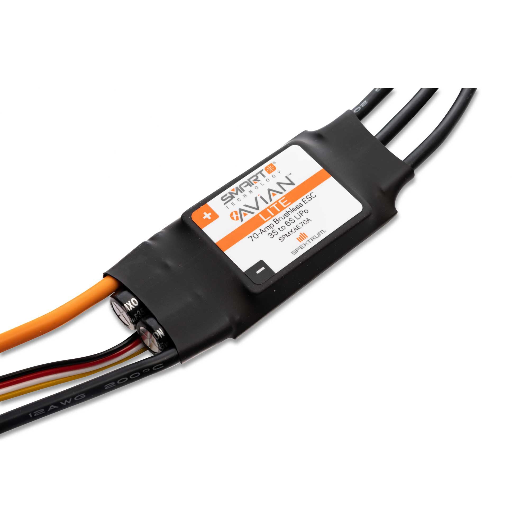 Spektrum Avian 70-Amp Smart Lite Brushless ESC, 3S-6S: IC3 Ver. E SPMXAE70E