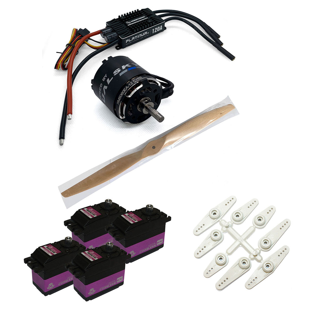 Pilot RC Power Pack For 67in(20cc) With Servos PIL408