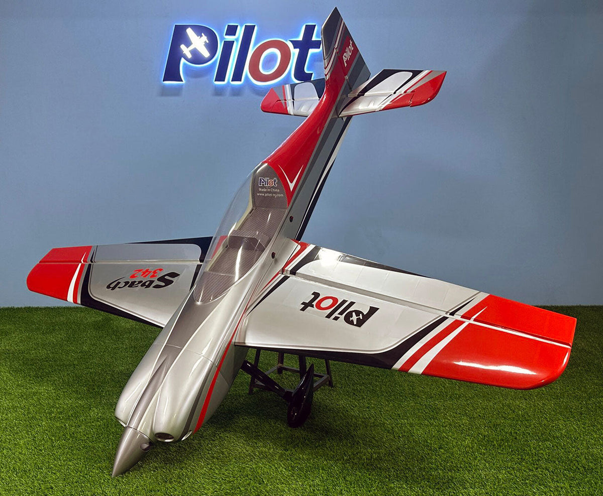 Pilot RC Sbach 103in V2 Red/Silver/Black (11) PIL843