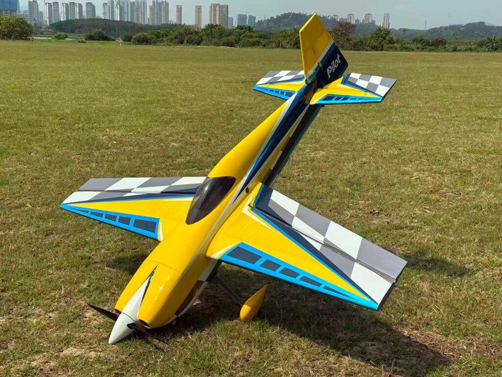 Pilot RC Edge-540 V3 75in Yellow/Blue/White (02) PIL859