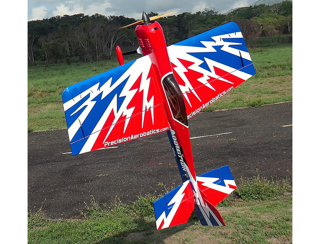 Precision Aerobatics Addiction X LED V3 - Solid Red PL-1040V3-SR
