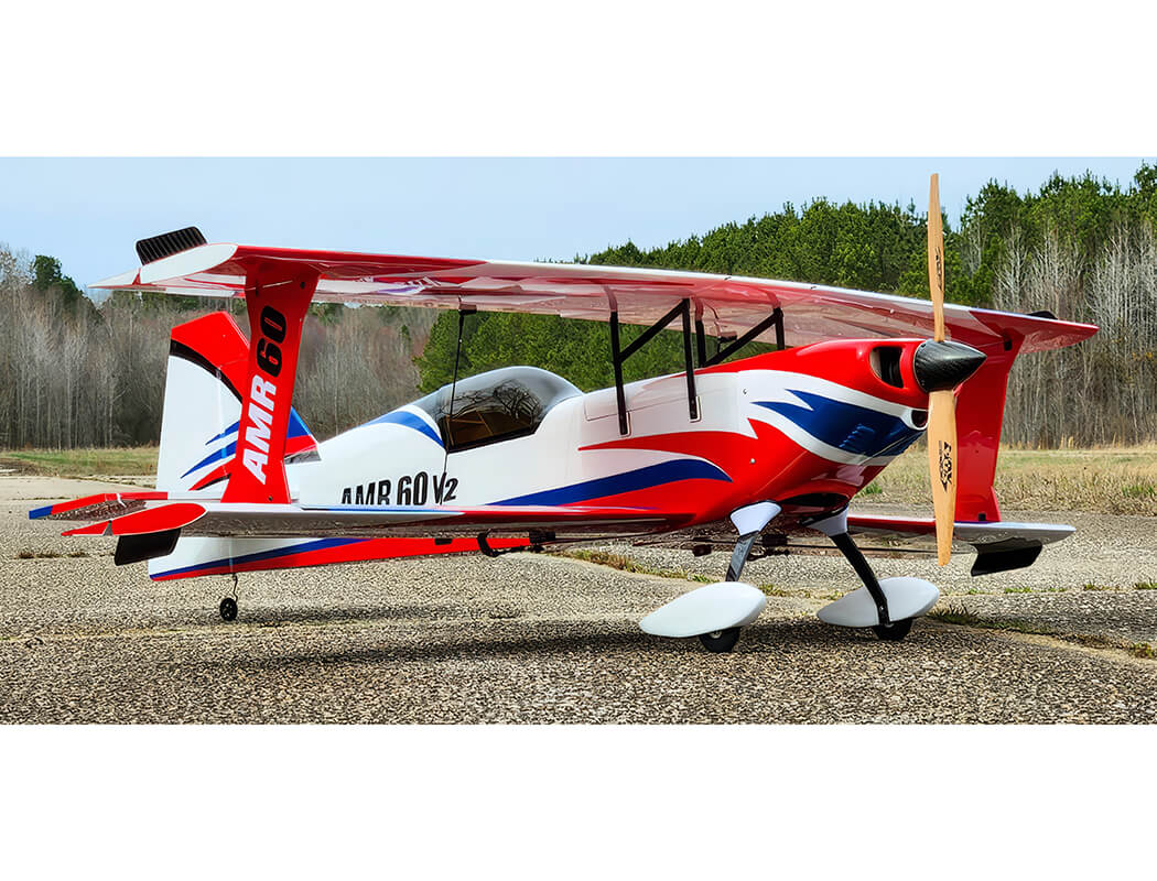 Precision Aerobatics Ultimate AMR 60 - White/Red/Blue PL-1047-W