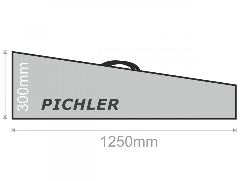Pichler Wing Bag Set for 2.5m Gliders 1250 x 300mm (2pcs) 15336 Dimensions