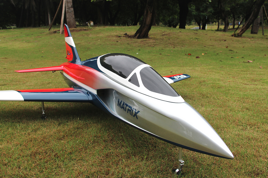 Rc Matrix Pilot-RC Matrix Jet 2.2m with Retracts Red/Silver (04) PIL735