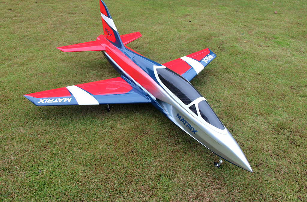 Rc Matrix Pilot-RC Matrix Jet 2.2m with Retracts Red/Silver (04) PIL735