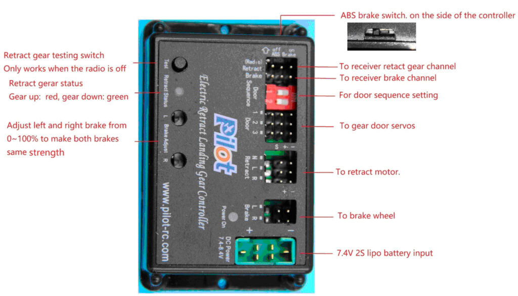 Pilot-RC Electric Retract Controller Jet 71/86 PIL437