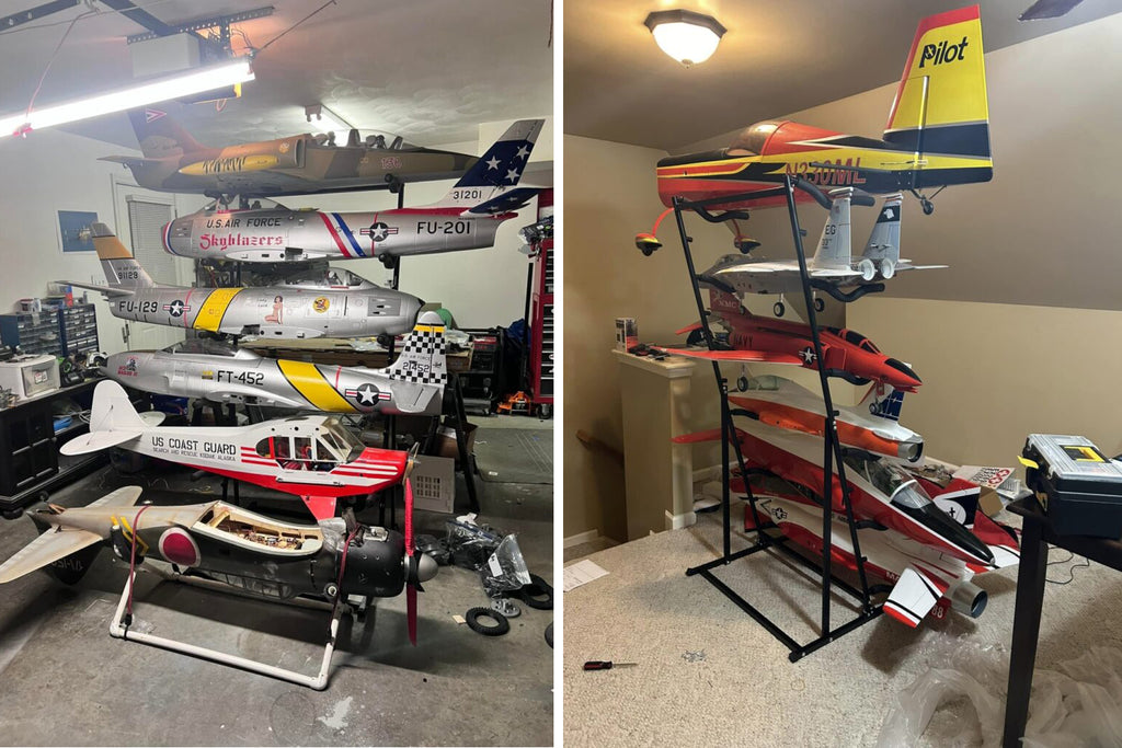 Pilot RC Airplane Storage Rack 33.5x32x71IN AC3058 PIL803