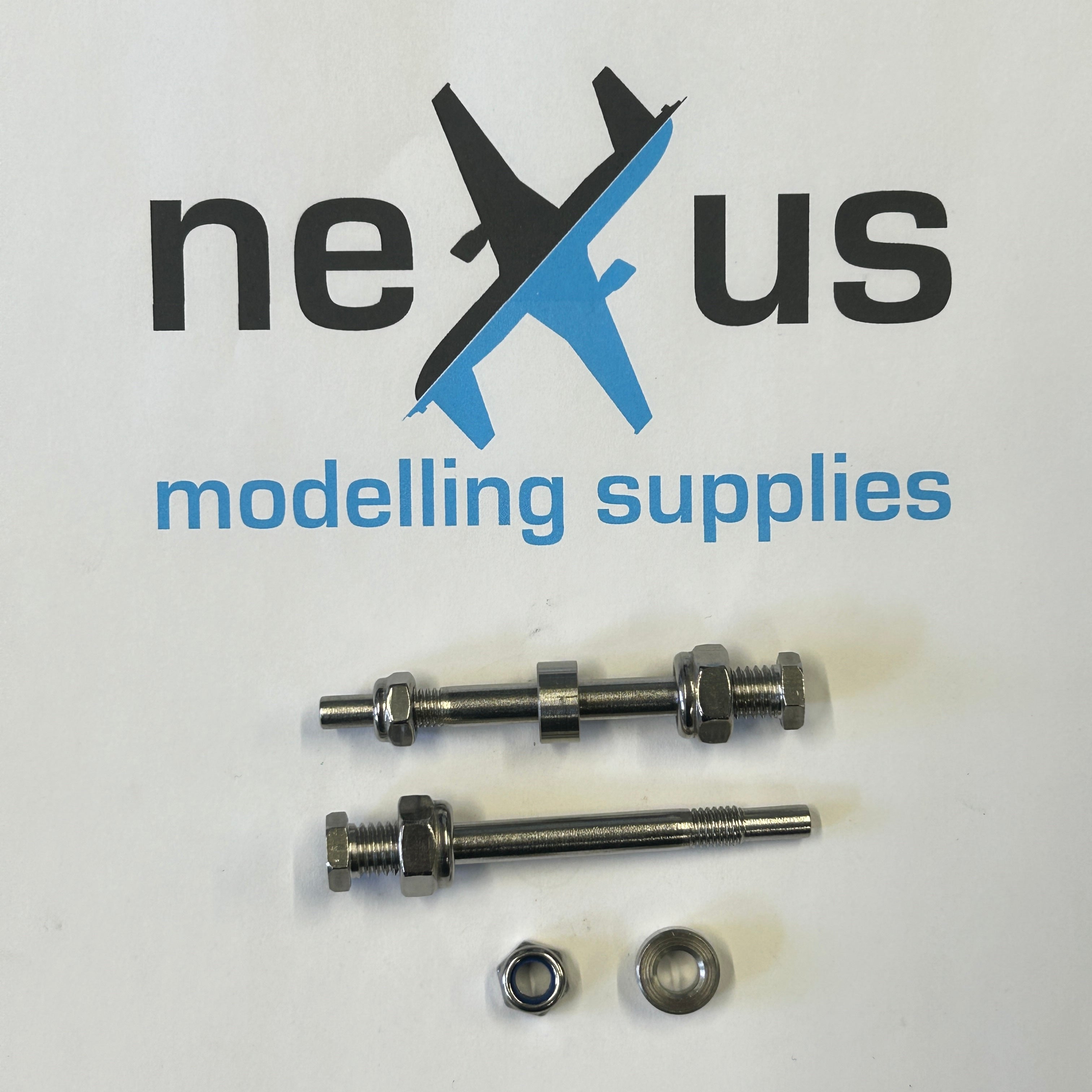 Pilot RC Wheel Axles for 100-150cc Plane, 6 x 70mm (Pair) PIL434