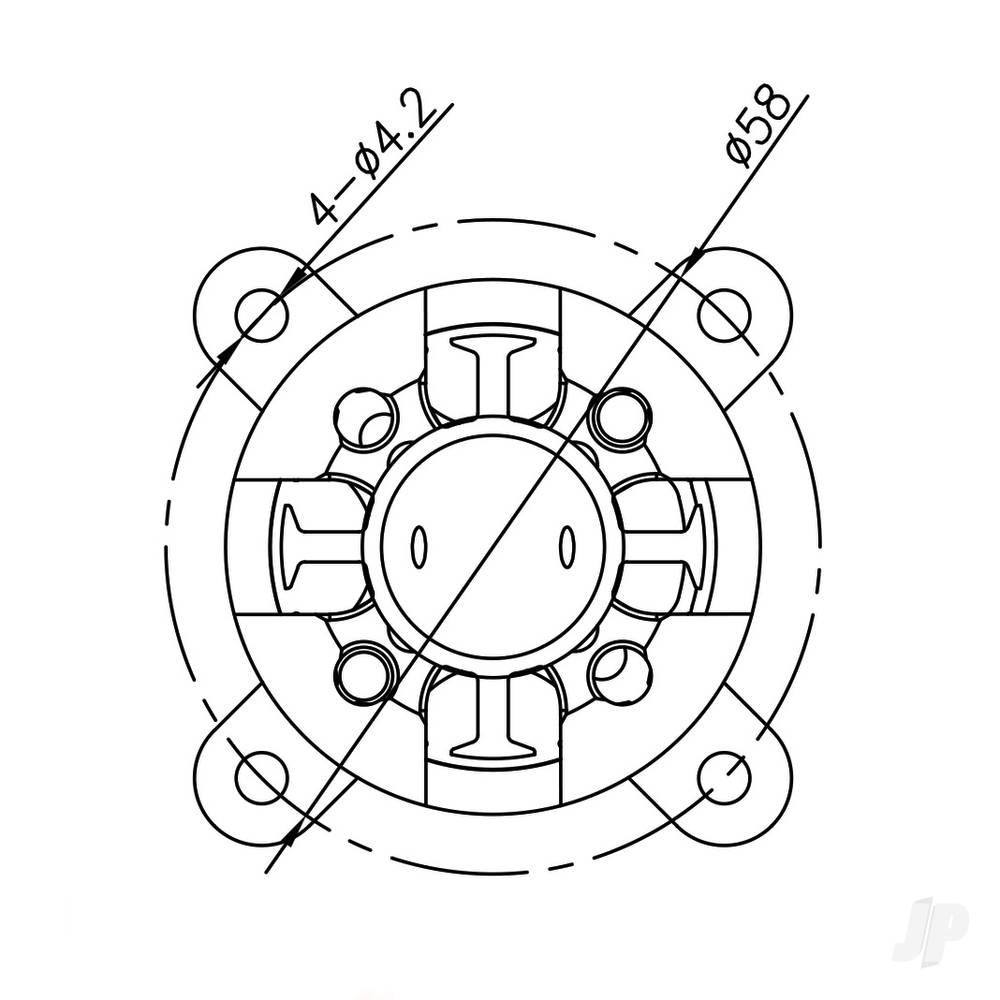 Radient Brushless Motor 5045 720KV (3-5S) RDNM5045720