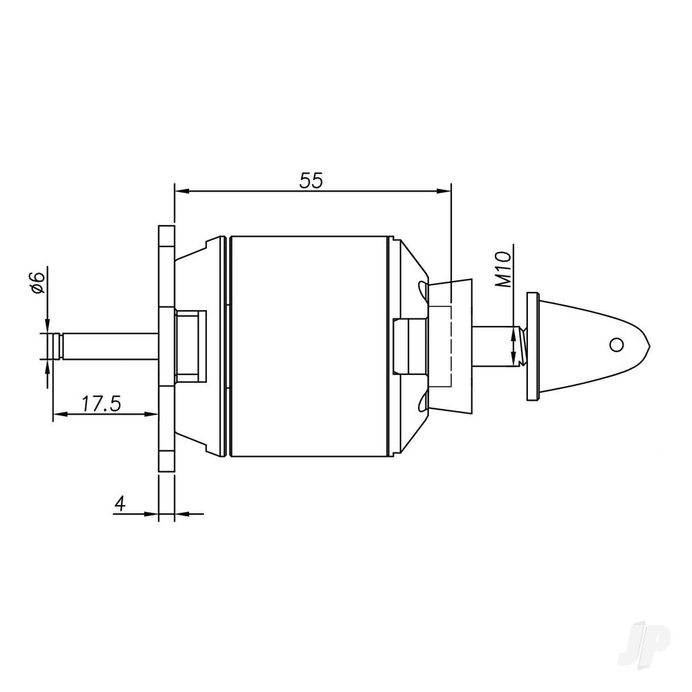 Radient Brushless Motor 5055 570KV (4-6S) RDNM5055570