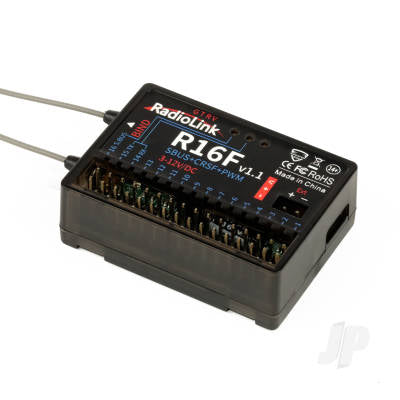 RadioLink R16F 2.4GHz 16-channel, PWM, S.Bus & CRFS Receiver RLKR08101