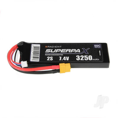 Radient LiPo 2S 3250mAh 7.4V 50C XT60 RDNB32502S50XT60