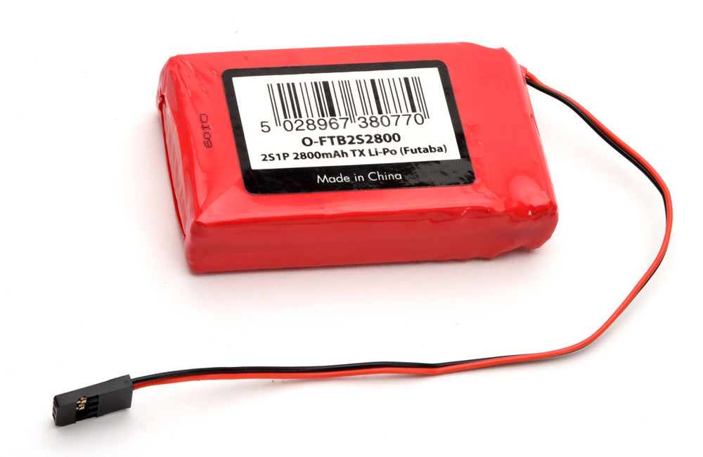 Ripmax 2S1P 7.4V 2800mAh TX Li-Po (Futaba) O-FTB2S2800