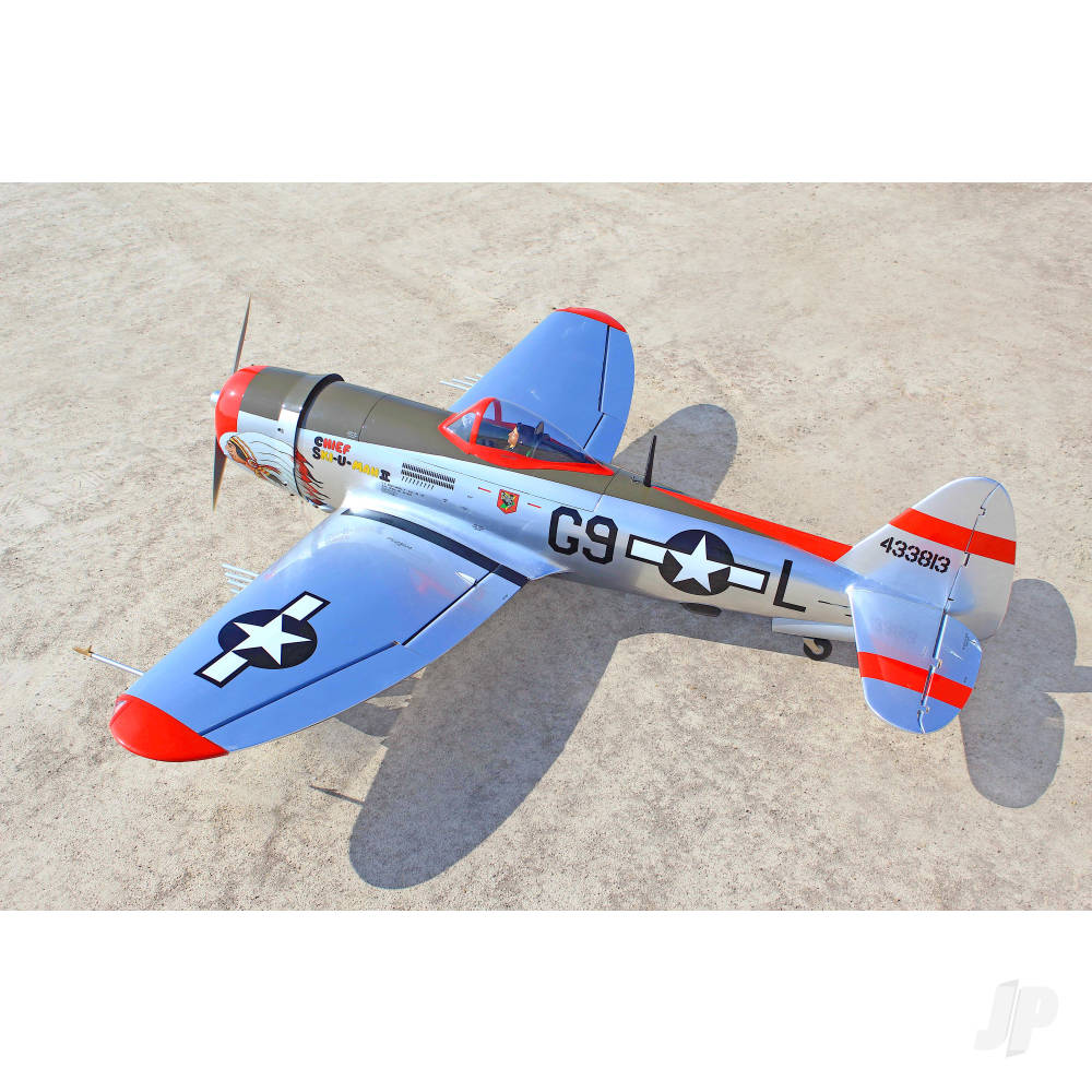 Seagull P-47 Thunderbolt Chief Ski-U-Mah II (30-38cc) 1.77m / 70in with 3-piece Retracts SEA398SKIG