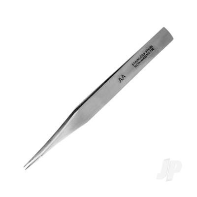 Modelcraft Strong Fine Stainless Steel Tweezers (115mm) (PTW2185/AA) SHSPTW2185-AA