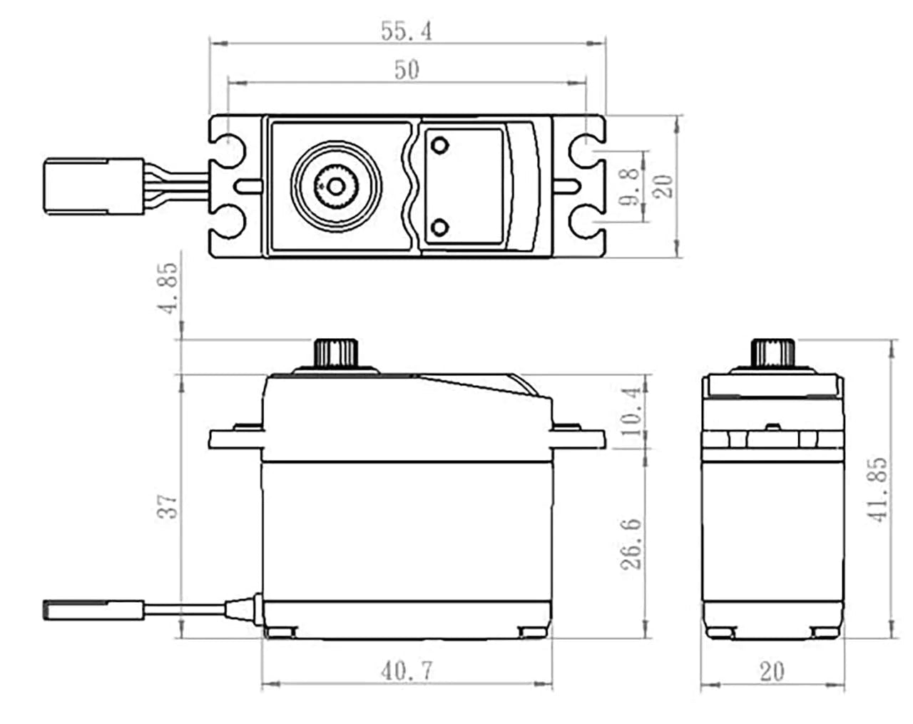 Savox HV Digital Servo 6KG/0.13S@7.4V SAV-SV0320+