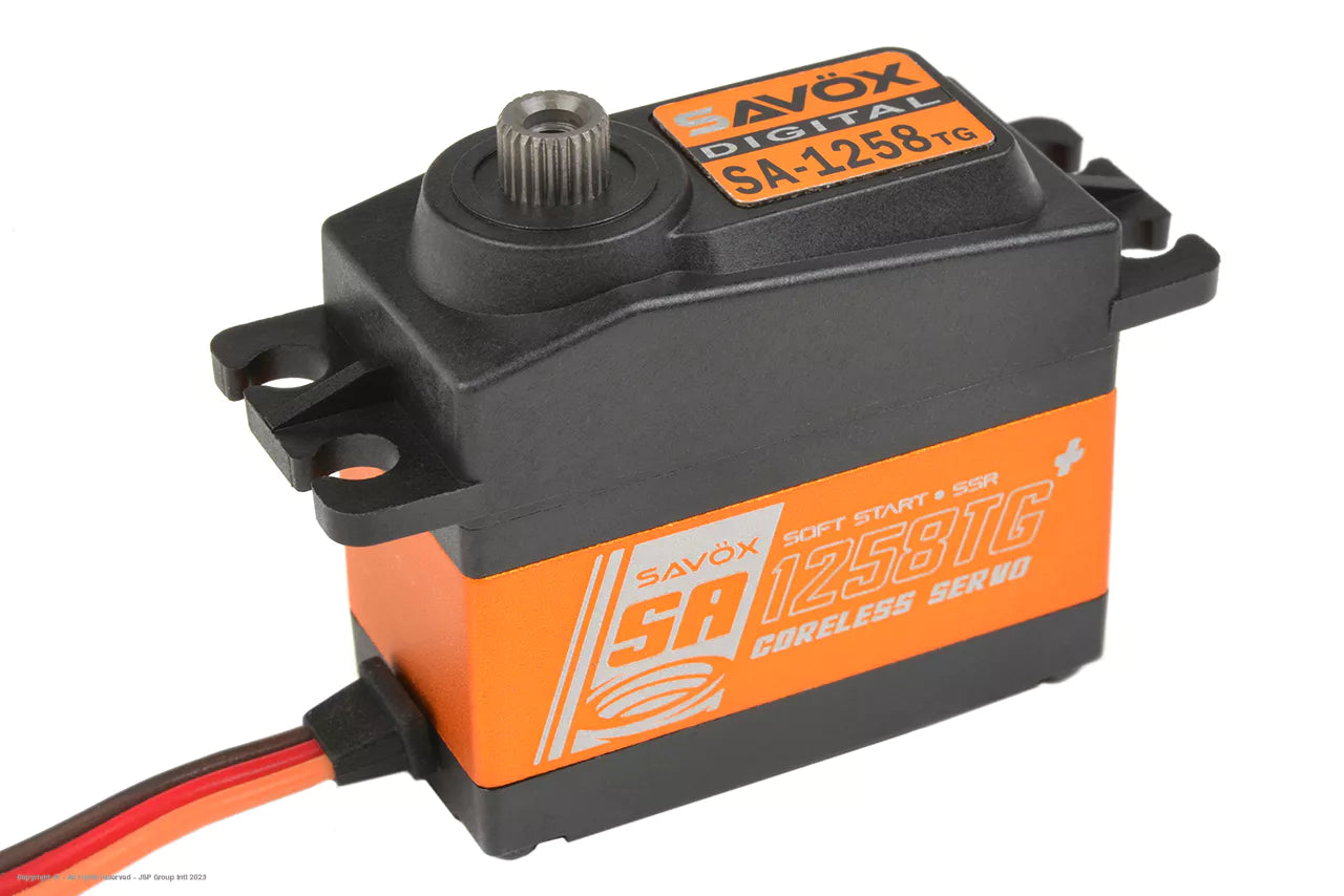 Savox SA-1258TG+ Standard Size Coreless Digital Servo With Soft Start 0.08s/12kg@6v SA1258TGP