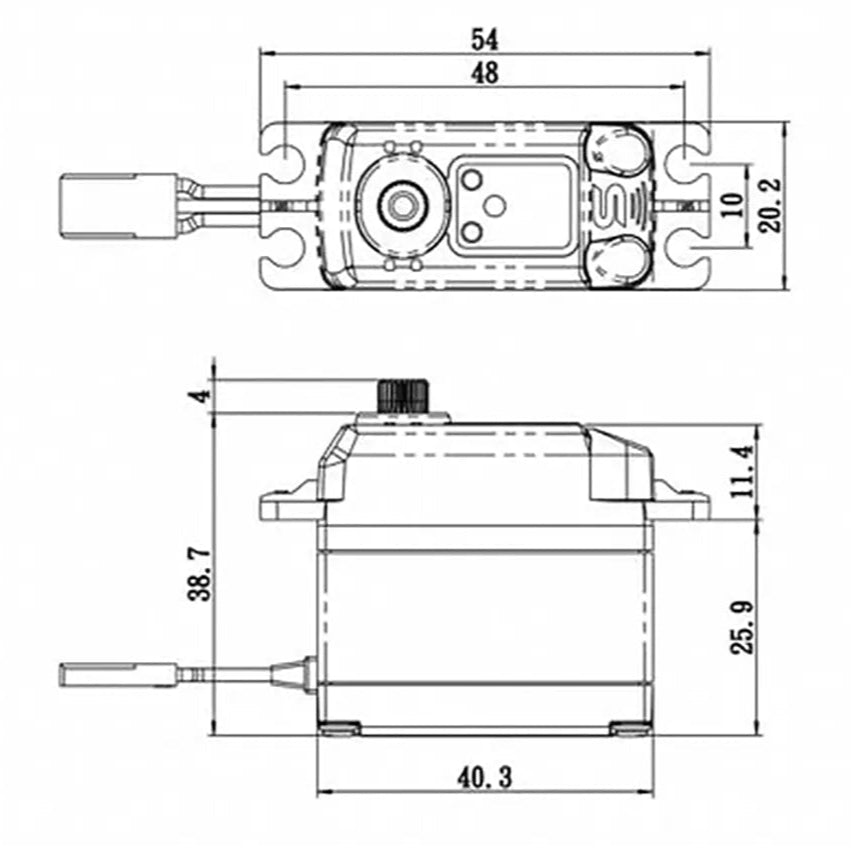 Savox SAV-SB2270SG+ HV Digital Brushless Servo 32kg/0.12s@7.4v