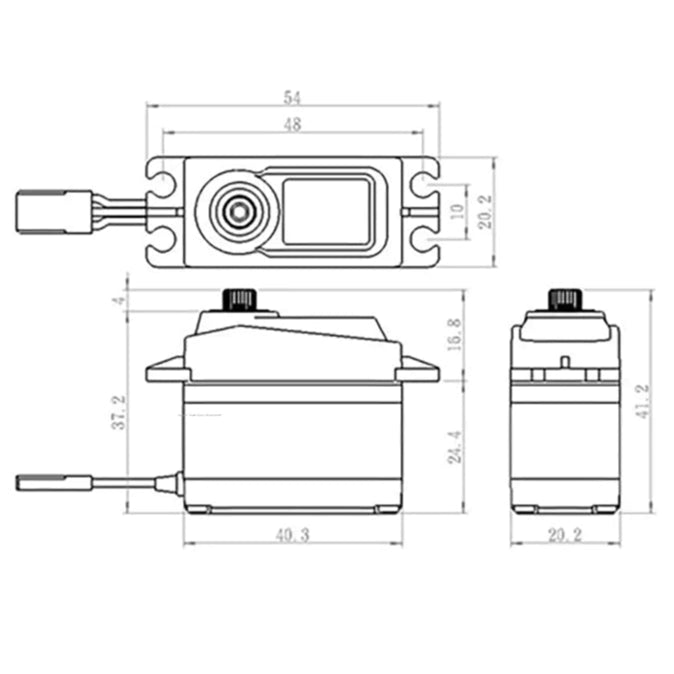 Savox SC-1256TG+ High Torque Coreless Digital Servo 20kg@6v SAV-SC1256TG+