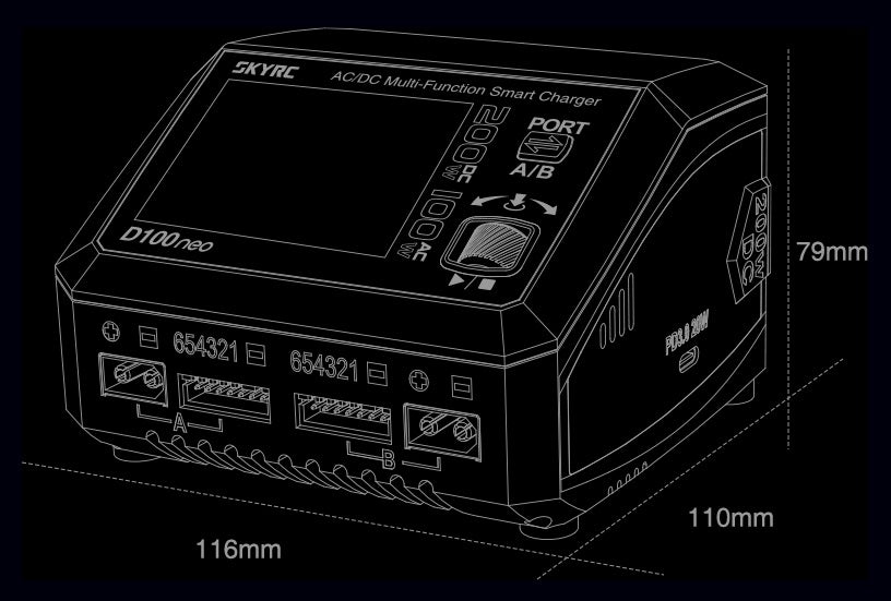 Sky RC D200neo+ NFC Version AC/DC Dual Charger SK-100196-06  Nexus Modelling Supplies Models Northampton Model Web Website Site Webshop Shop Webstore Store