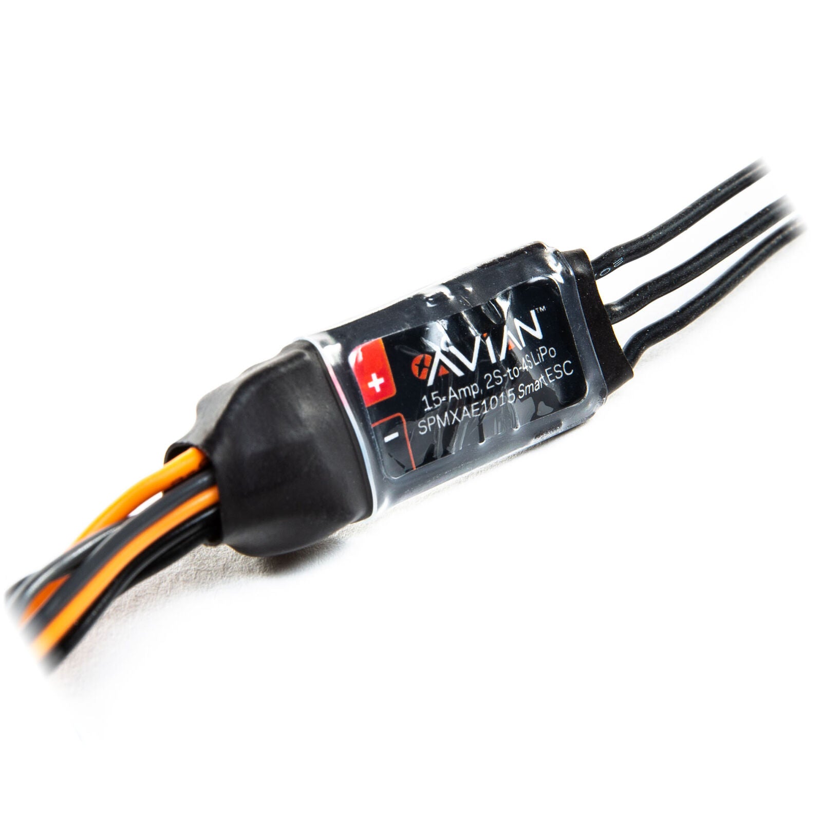 Spektrum Avian 15A Smart ESC with IC-2 SPMXAE1015A at angle