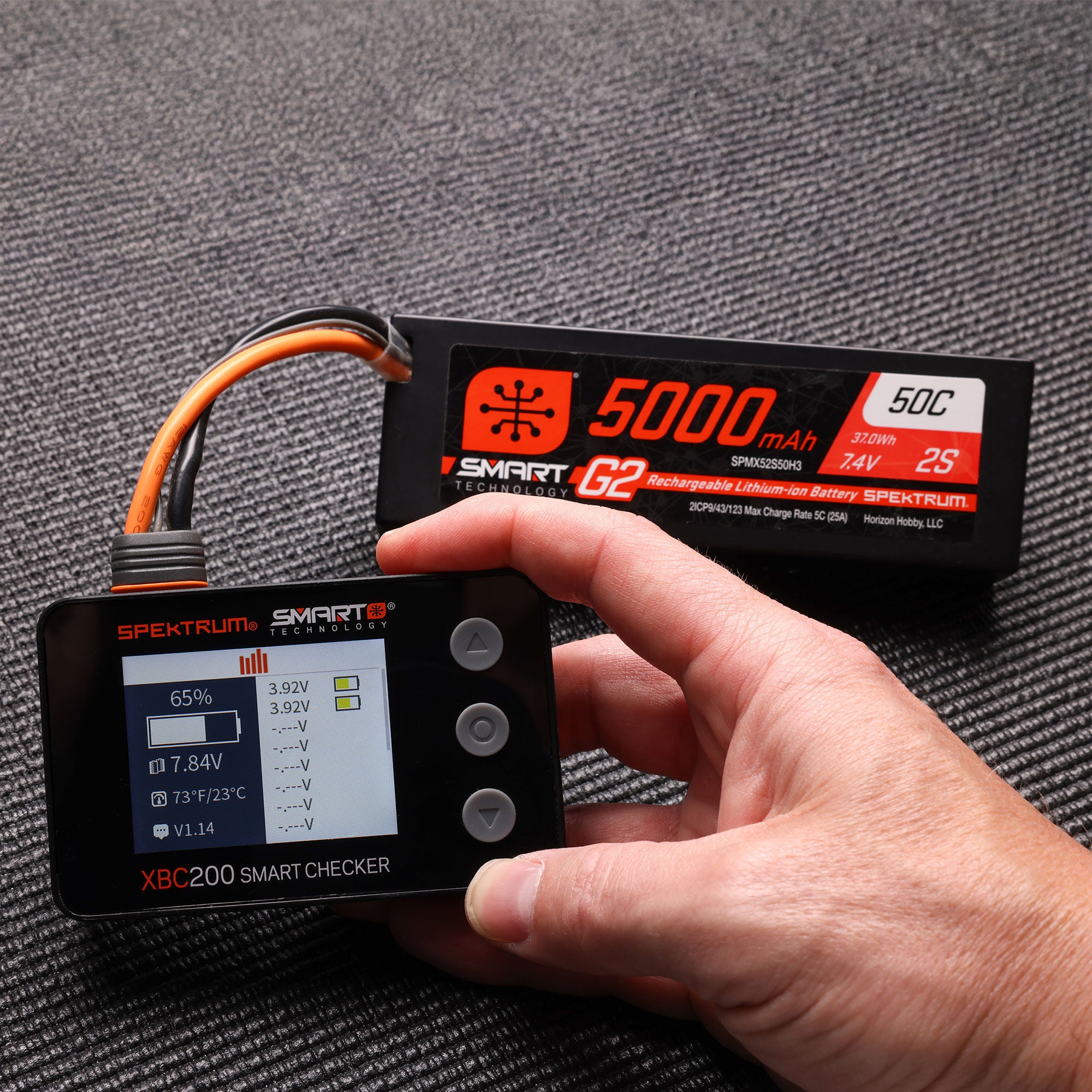 Spektrum Smart LiPo Battery Checker & Servo Tester SPMXBC200