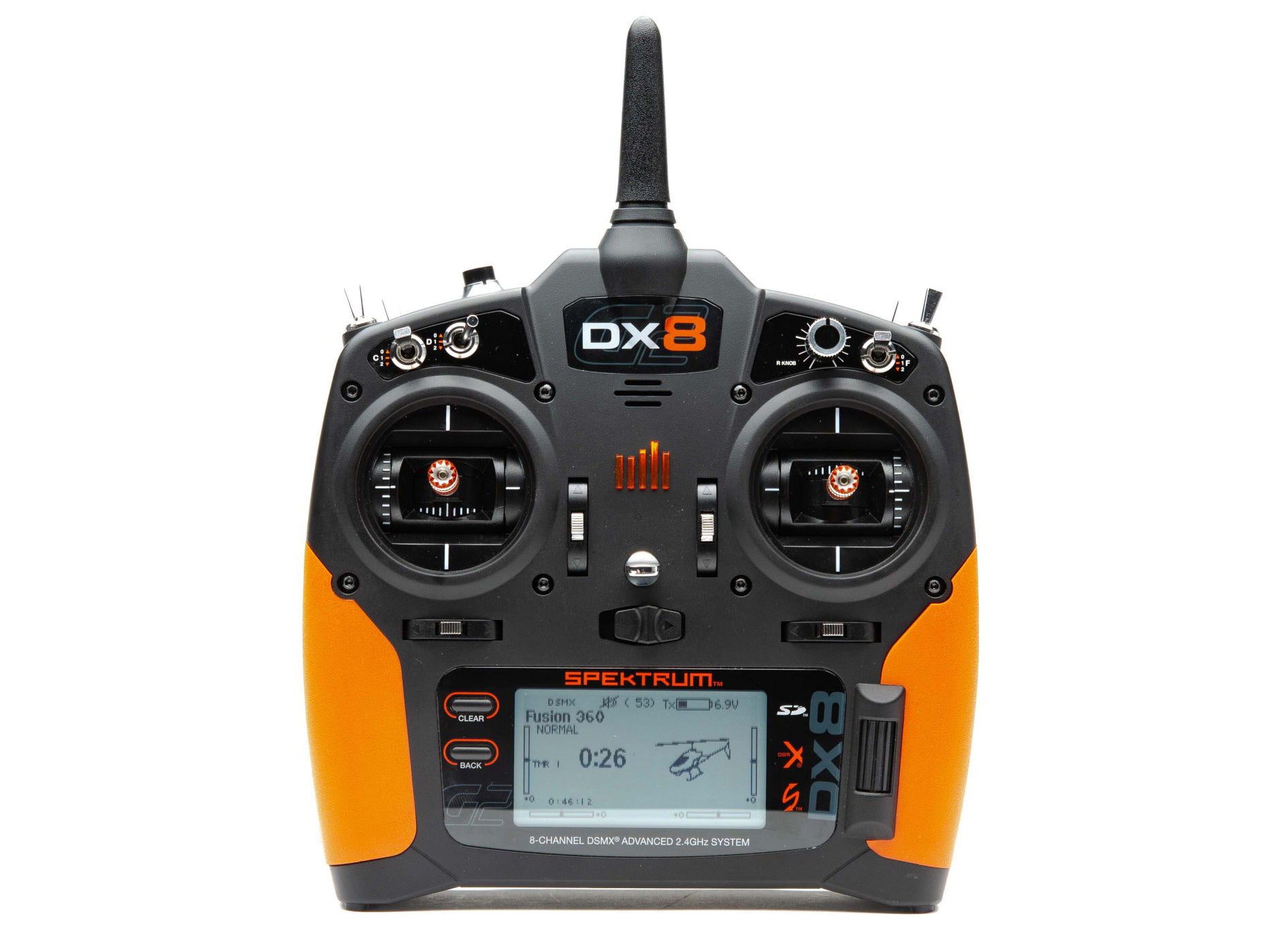 Spektrum Orange Grip Set w/ Tape: DX6G2/3 DX8G2 SPMA9609