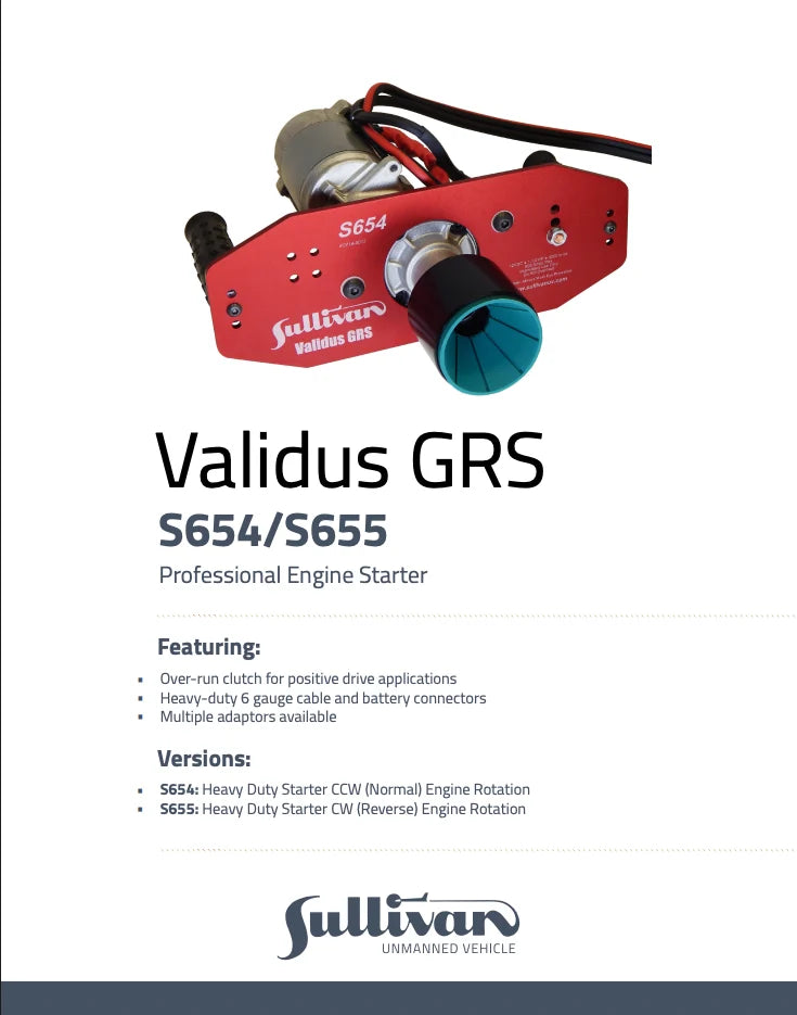 Sullivan Validus GRS S654 Professional Engine Starter Upto 350cc