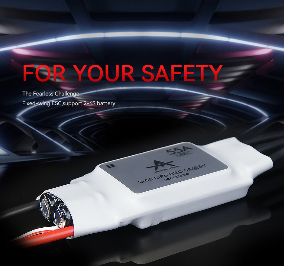 T-Motor AT-55A ESC (2-6S LiPo) BEC:5V/5A TM-AT55A