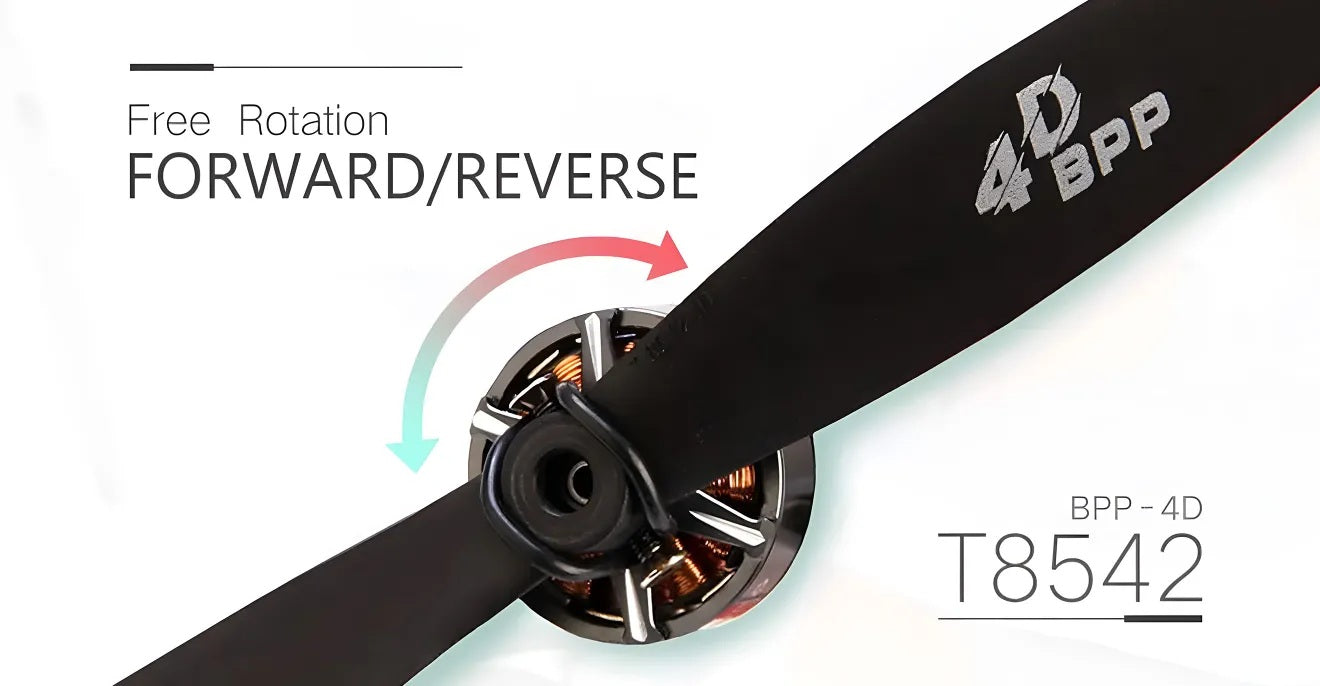 T-Motor T8542 Polymer Carbon Propeller 4D/F3P TM-T8542