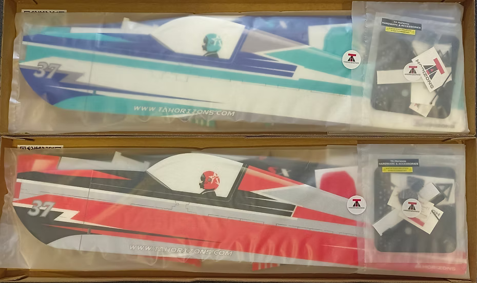 TA Horizons 37" (940mm) Extra SX - PNP Combo (AJ Scheme) TAH37ESXAJS teal and red in packs in box pack