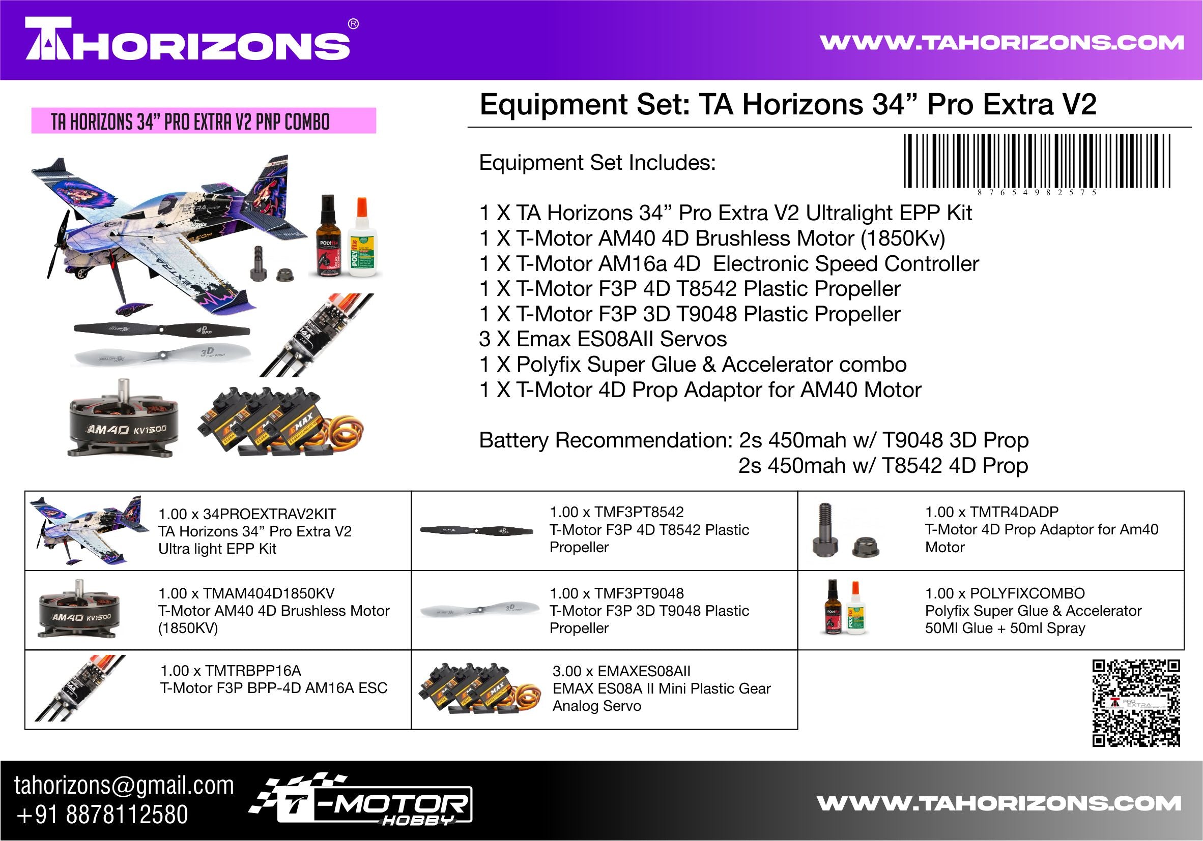 TA Horizons 34" Pro Extra V2 Ultralight 3D/4D TAH34PEV2U