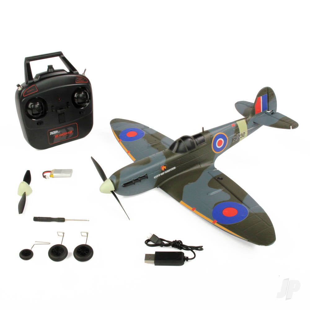 Top RC Mini Spitfire RTF Mode 1 (450mm) TOP098B1