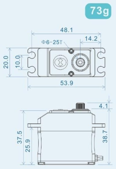 Theta Razor C1 NFC HV Brushless Servo - Black TS-RC1B from Nexus Modelling Supplies Models Northampton Model Web Website Site Webshop Shop Webstore Store