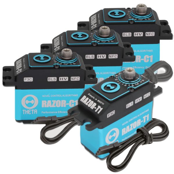 Theta Razor F3C Servo Set (4pcs) TS-F3C from Nexus Modelling Supplies Models Northampton Model Web Website Site Webshop Shop Webstore Store