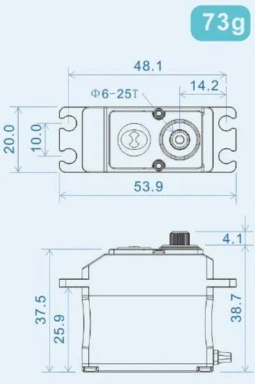 Theta Razor T1 NFC HV Brushless Tail Servo - Black TS-RT1B from Nexus Modelling Supplies Models Northampton Model Web Website Site Webshop Shop Webstore Store