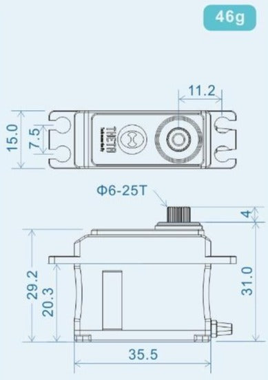 Theta Sabre C1 NFC HV Mini Brushless Servo TS-SC1 from Nexus Modelling Supplies Models Northampton Model Web Website Site Webshop Shop Webstore Store