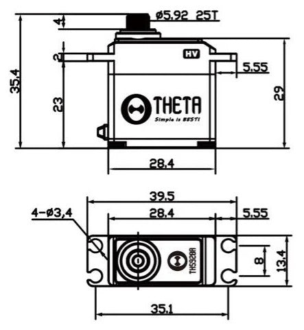 Theta THS928A Micro Coreless Servo TS-THS928A from Nexus Modelling Supplies Models Northampton Model Web Website Site Webshop Shop Webstore Store