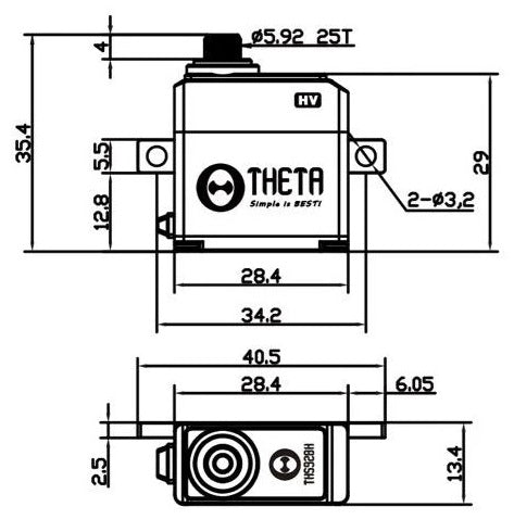 Theta THS928H Micro Servo TS-THS928H from Nexus Modelling Supplies Models Northampton Model Web Website Site Webshop Shop Webstore Store