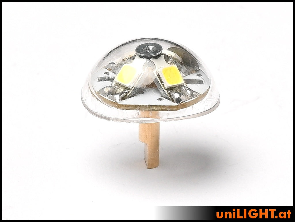 UniLight 17mm Hemisphere Strobe Light 9Wx2 RND17X-090x2-WE