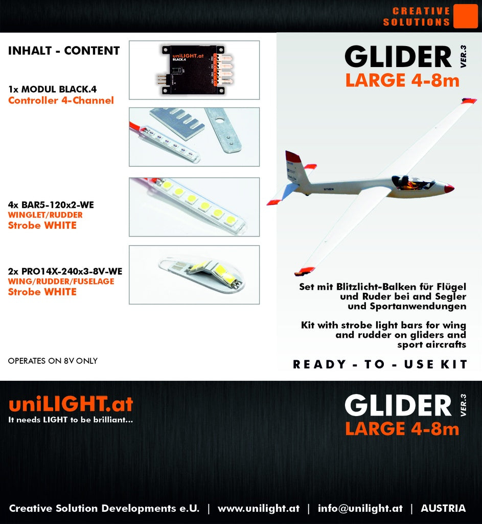 UniLight Glider Large Lighting Set SET-GLIDER-L3