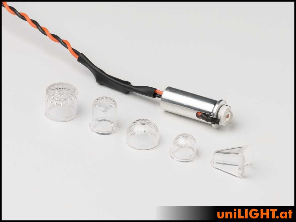 Pin Flashlight UniLight 10mm Pin Flash Light, 4W - White