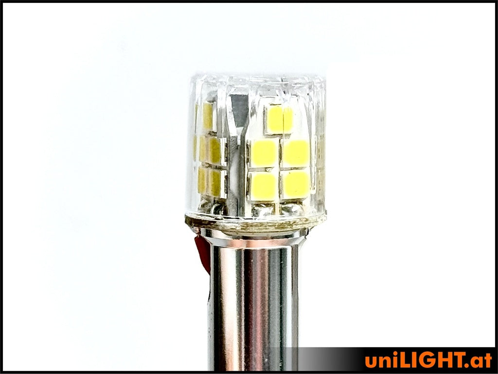 UniLight 15mm Power Round Strobe Light, 40Wx2, T-Fuse Red RND15F-400x2-RT