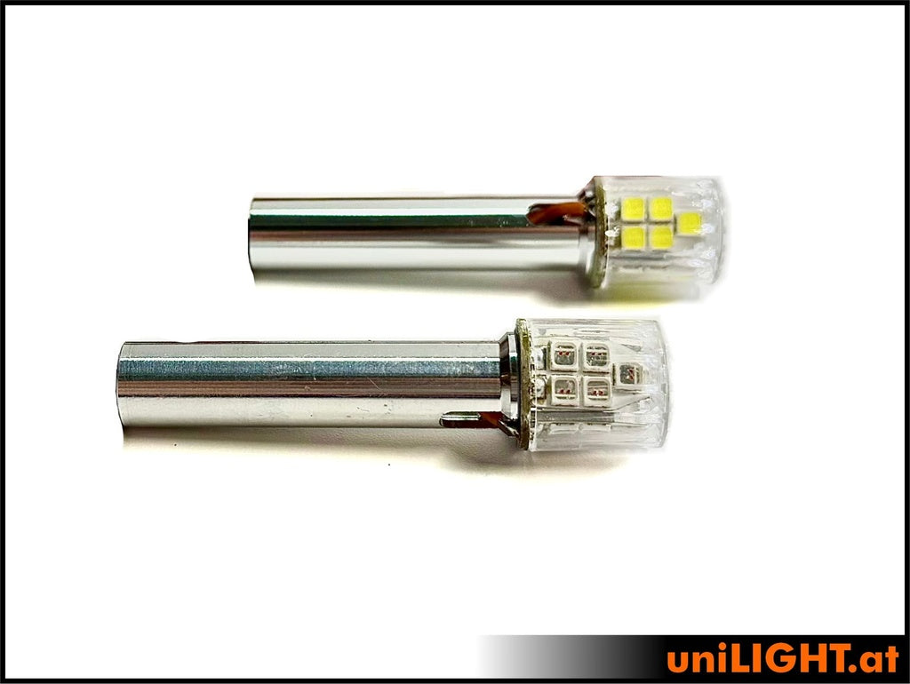 UniLight 15mm Power Round Strobe Light, 40Wx2, T-Fuse Red RND15F-400x2-RT