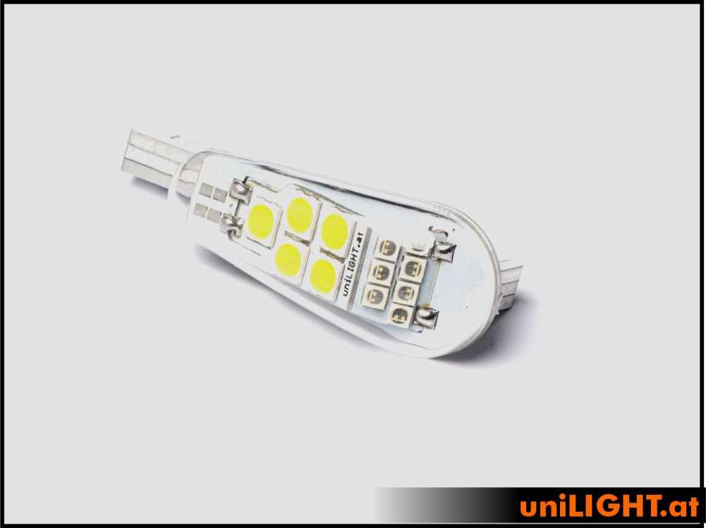 UniLight 20mm Dual Navigation + Strobe Light, 210Wx2, T-Fuse - Red-White DUAL20x-210x2-RTWE