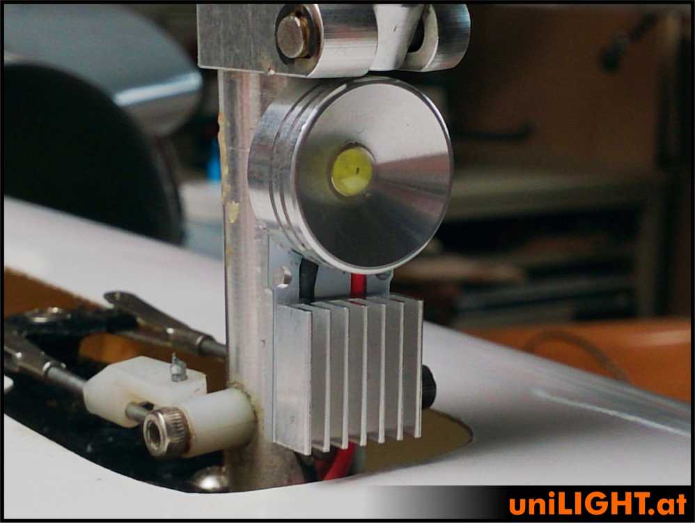 UniLight 20mm Gear-Spotlight, 4W,Short - White SPOT20X-040-WE